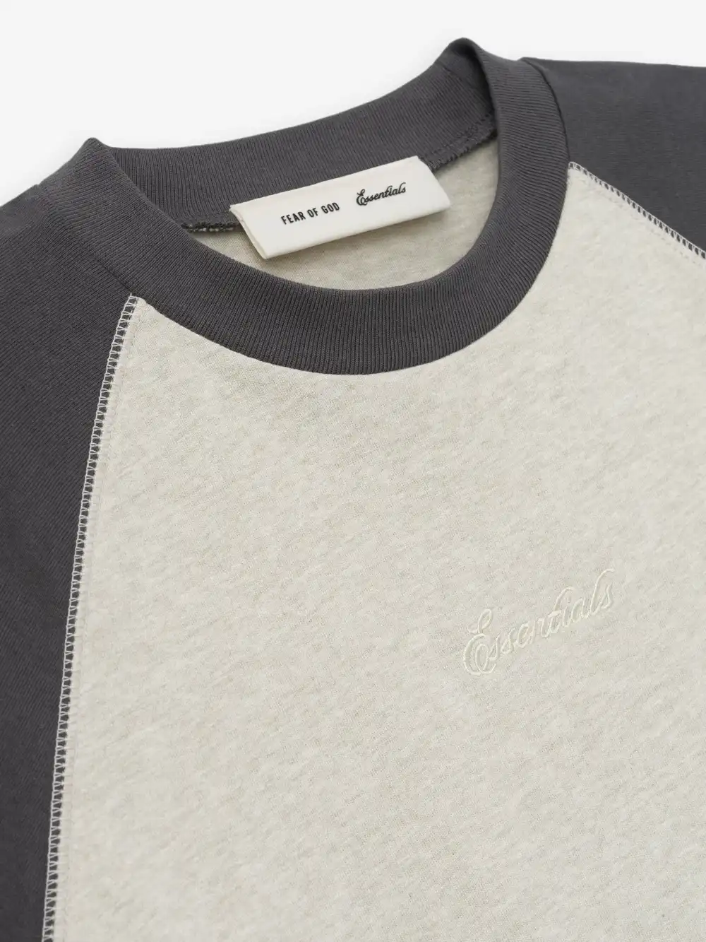 Playera Essentials Signature Classic Baseball Jaspe Piedra Duna, Essentials Tee (vista 4)