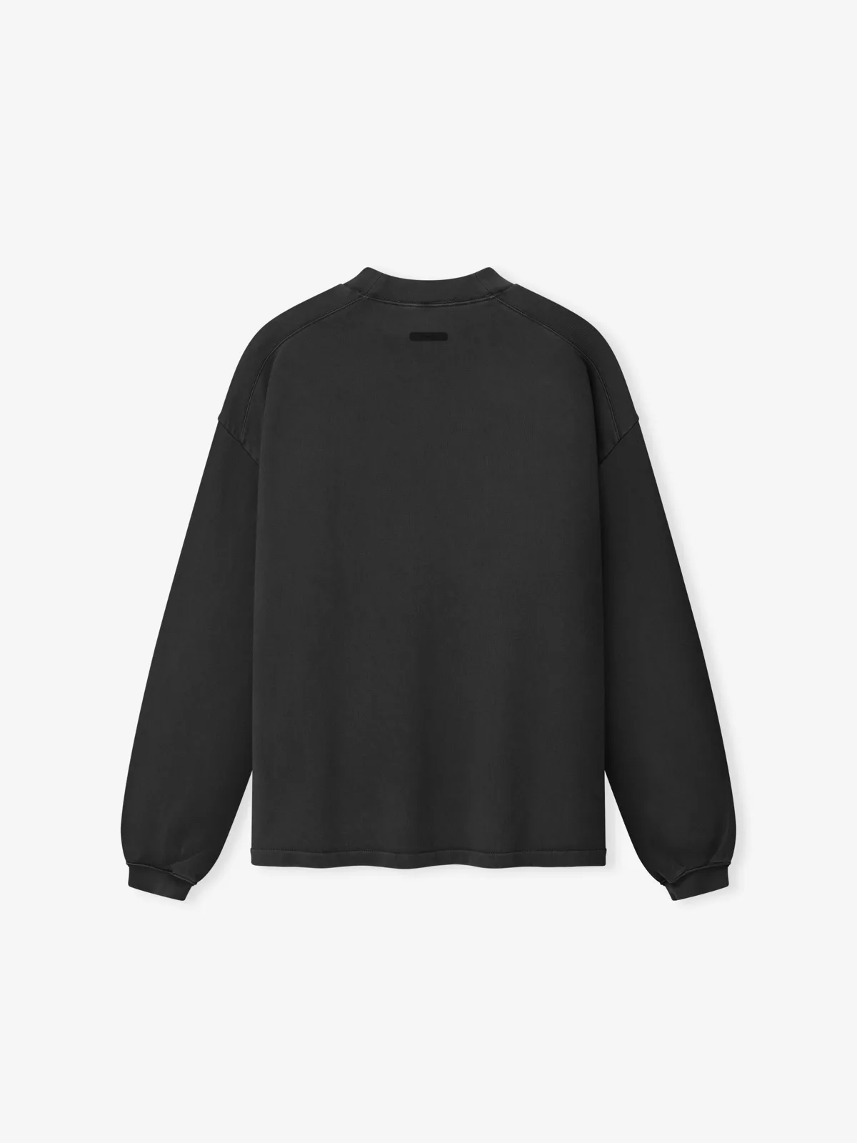 Playera Essentials Signature Classic Desteñido Negro, Essentials Tee (vista 1)