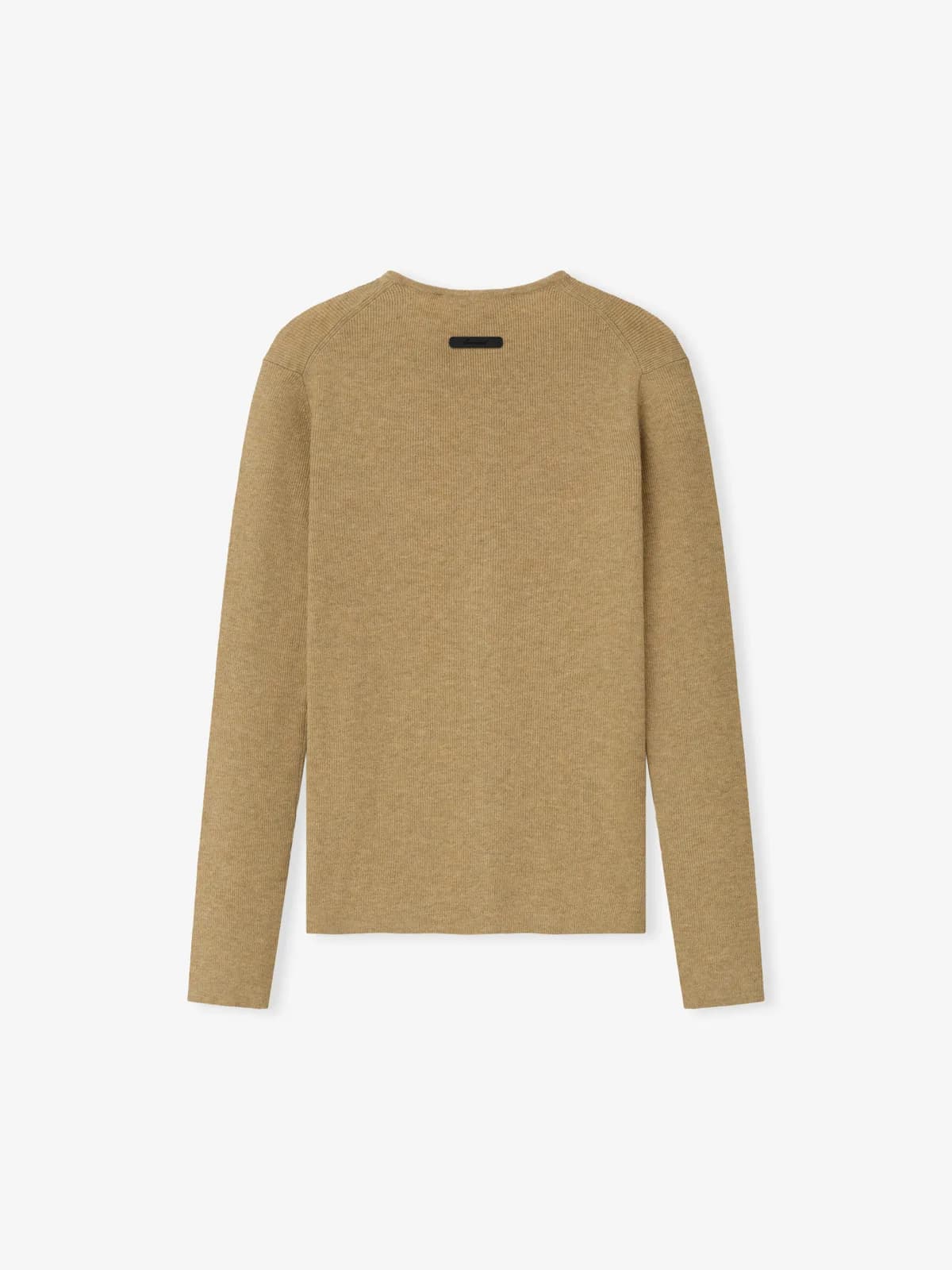 Playera Essentials Signature Rib Knit Fitted Zip Up Duna, Essentials Tee (vista 1)