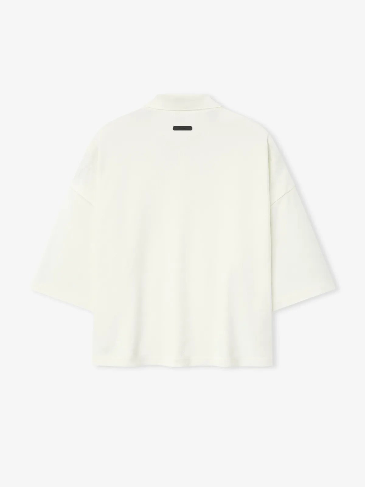 Top Essentials Pique Signature 90s Cropped Marfil, Essentials Tee (vista 1)