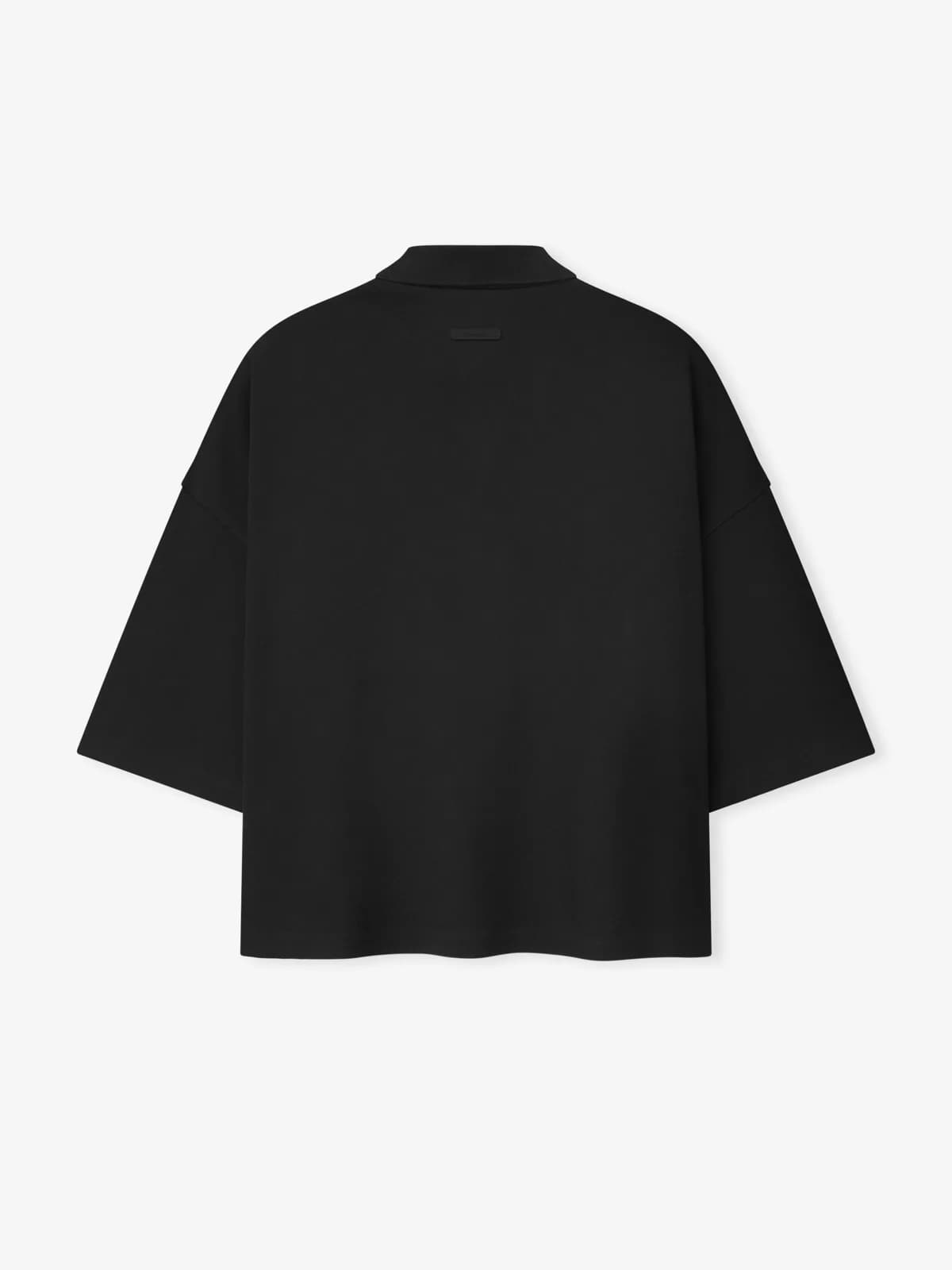 Top Essentials Pique Signature 90s Cropped Vintage Negro, Essentials Tee (vista 1)