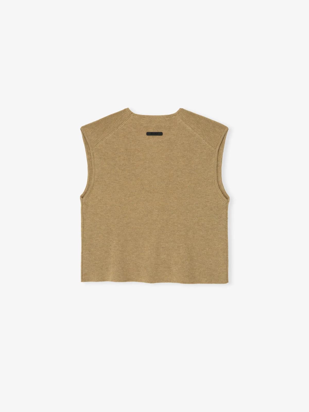 Top Essentials Signature Rib Knit Cropped Duna, Essentials Tee (vista 1)