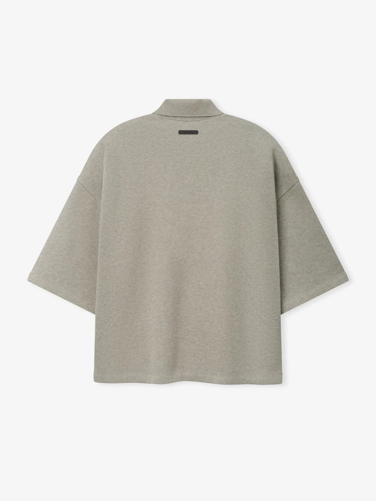 Top Essentials Cropped Panelled Foca Jaspe Acero Gris, Essentials Tee (vista 1)