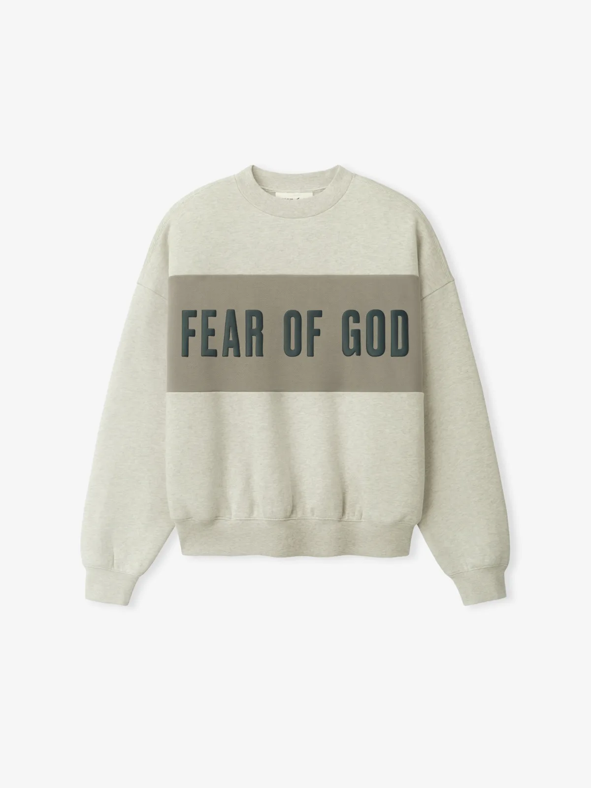 Top Essentials Cropped Relaxed Panelled Sweatshirt Vainilla Jaspe Foca, Essentials Tee (vista 3)