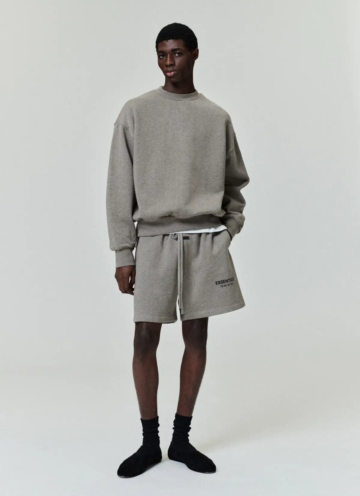 Shorts Essentials SS26 Classic Sweatshort Jaspe, Essentials Shorts (vista 6)