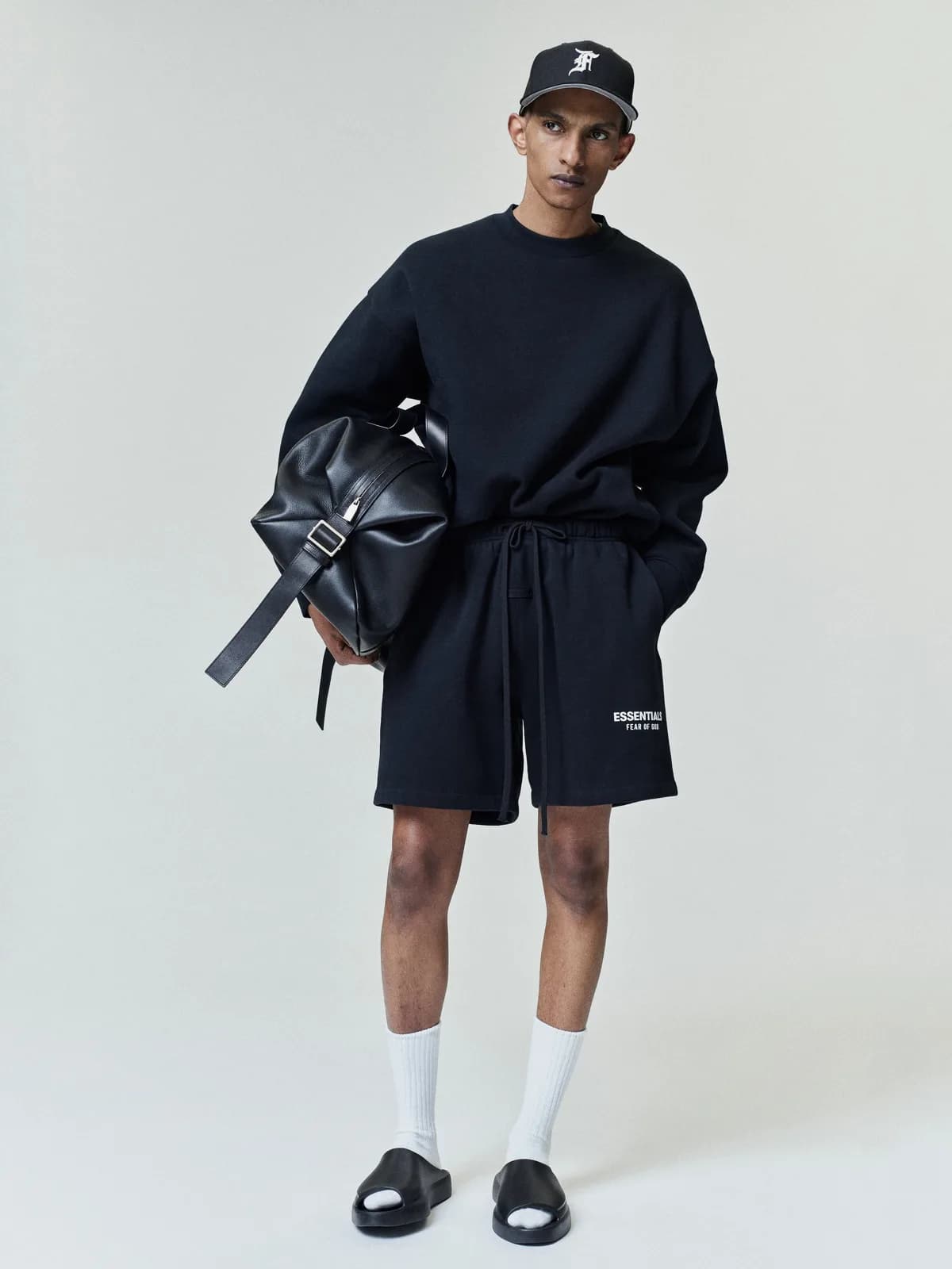 Shorts Essentials SS26 Classic Sweatshort Vintage Negro, Essentials Shorts (vista 1)