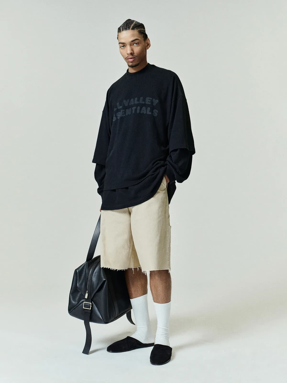Shorts Essentials Raw Cut 5-Pocket Short Overdyed Duna, Essentials Shorts (vista 1)