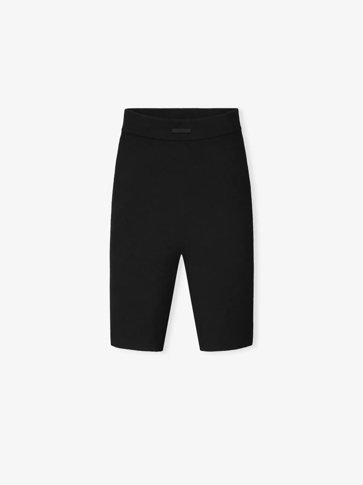 Shorts Essentials Rib Knit Bike Short Vintage Negro, Essentials Shorts (vista 1)
