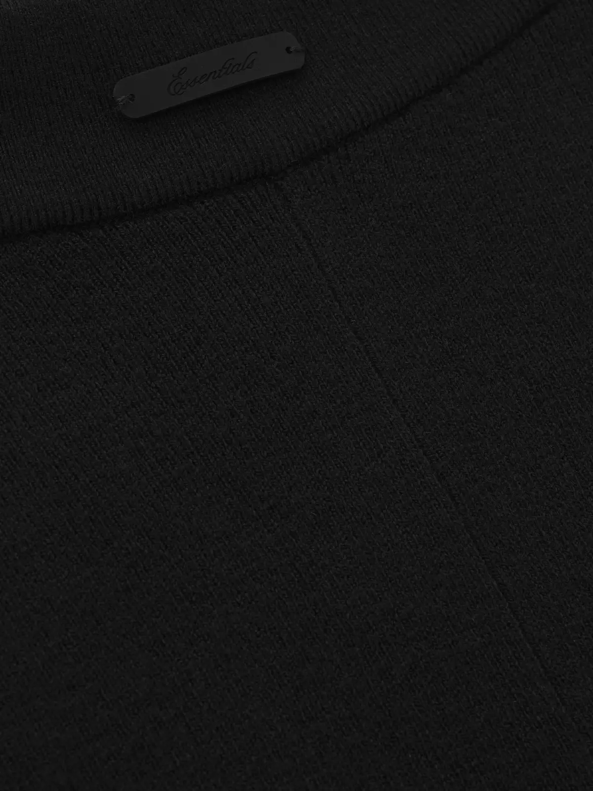 Shorts Essentials Rib Knit Bike Short Vintage Negro, Essentials Shorts (vista 3)