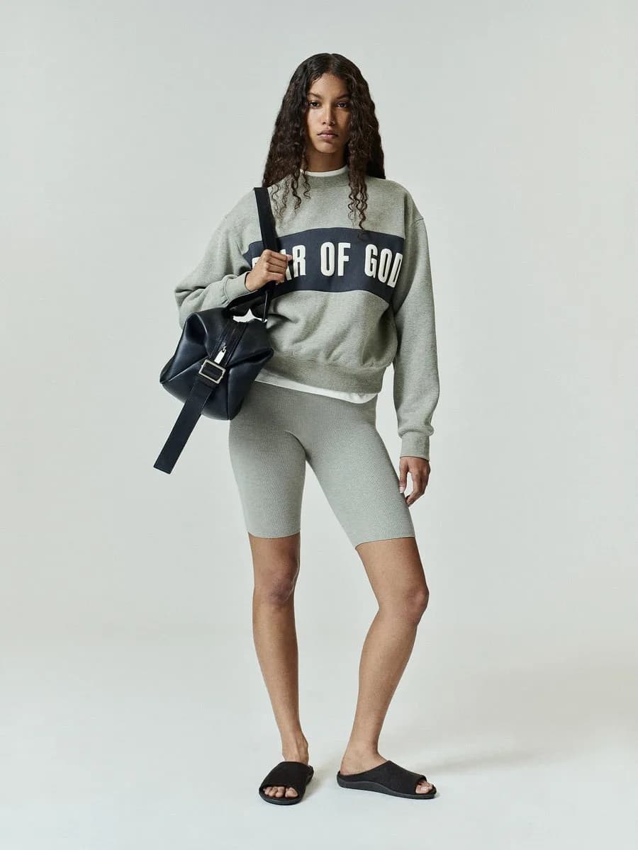 Shorts Essentials Rib Knit Biker Short Foca, Essentials Shorts (vista 3)