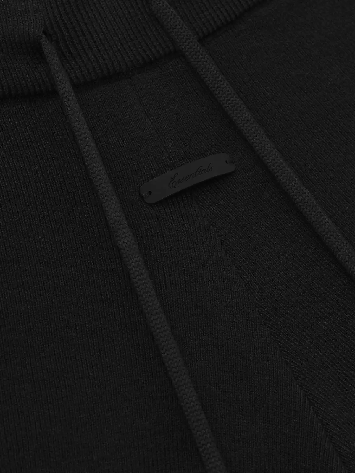 Shorts Essentials Rib Knit Running Short Vintage Negro, Essentials Shorts (vista 3)