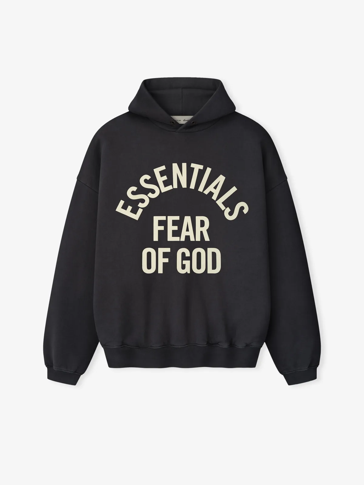 Sudadera Essentials Campus 90s Desteñido Negro, Essentials Hoodie (vista 1)