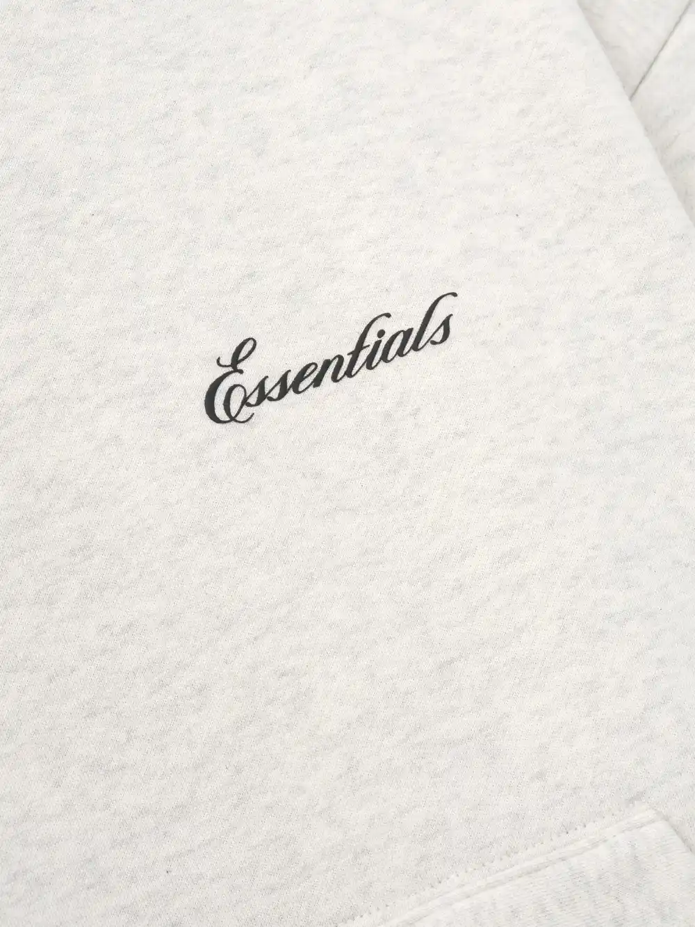 Sudadera Essentials Signature SS26 Classic Avena Jaspe Claro, Essentials Hoodie (vista 3)