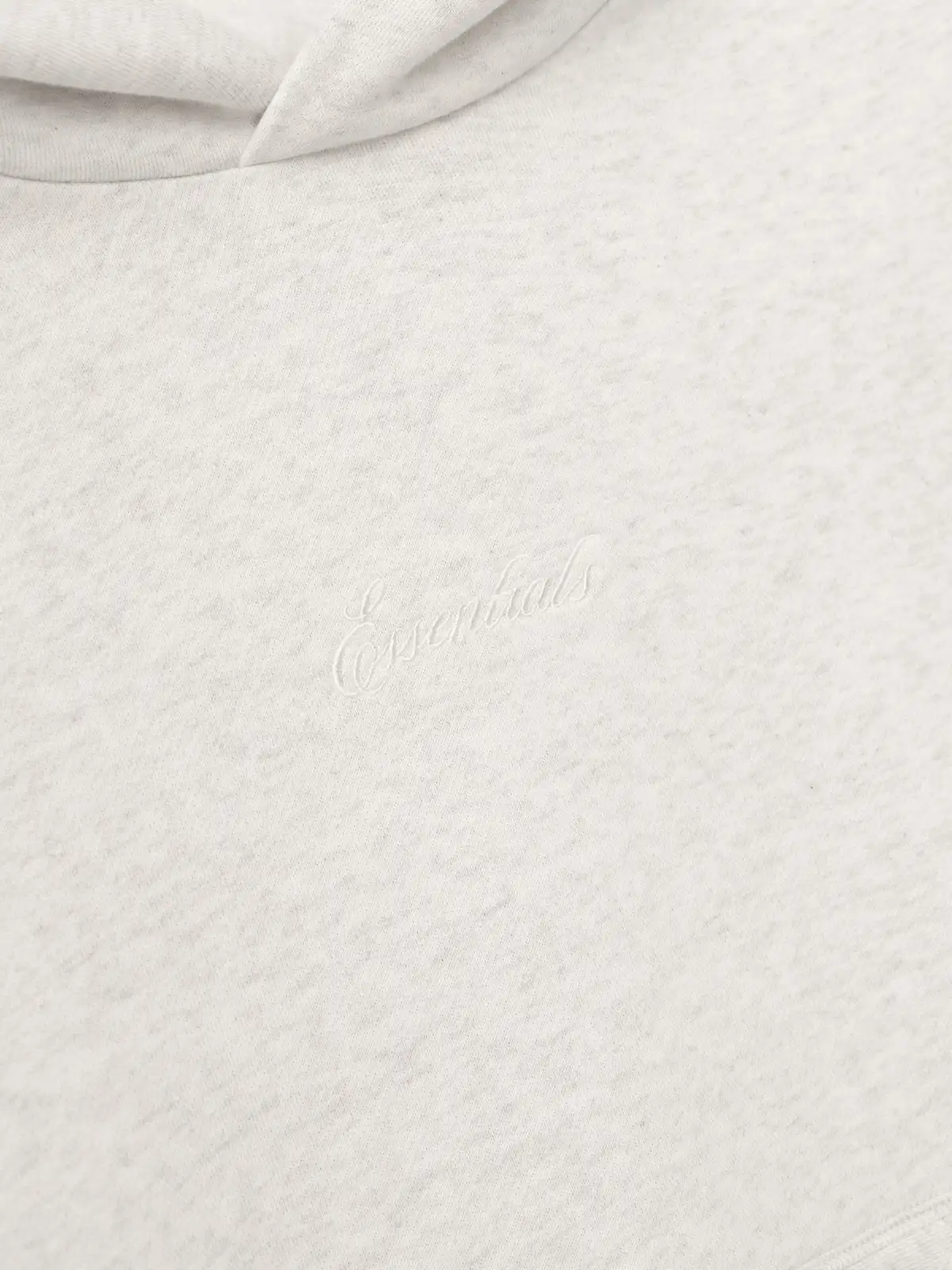 Sudadera Essentials Signature SS26 Classic Avena Jaspe Claro, Essentials Hoodie (vista 3)