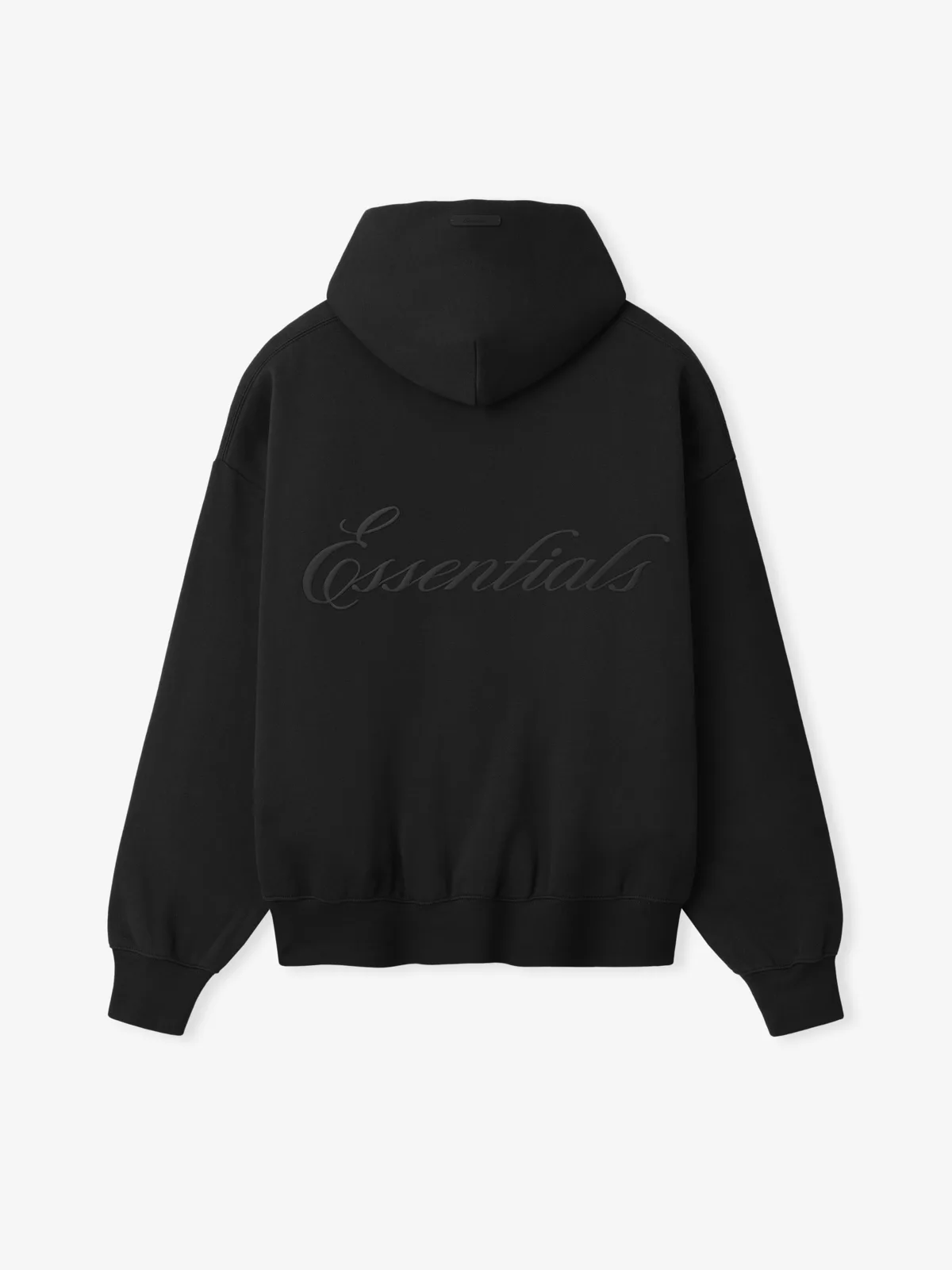 Sudadera Essentials Signature SS26 Classic Zip-Up Vintage Negro, Essentials Hoodie (vista 1)