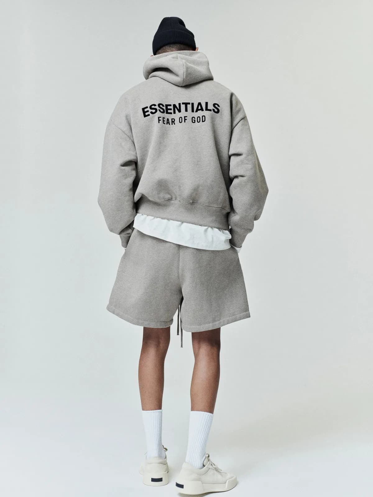 Sudadera Essentials SS26 Classic Jaspe, Essentials Hoodie (vista 3)