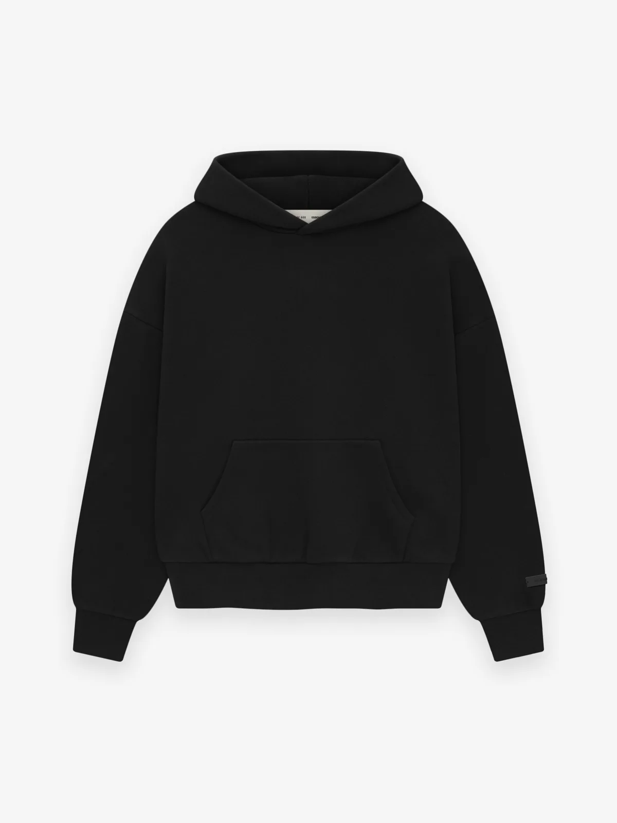 Sudadera Essentials SS26 Classic Vintage Negro Blanco, Essentials Hoodie (vista 4)