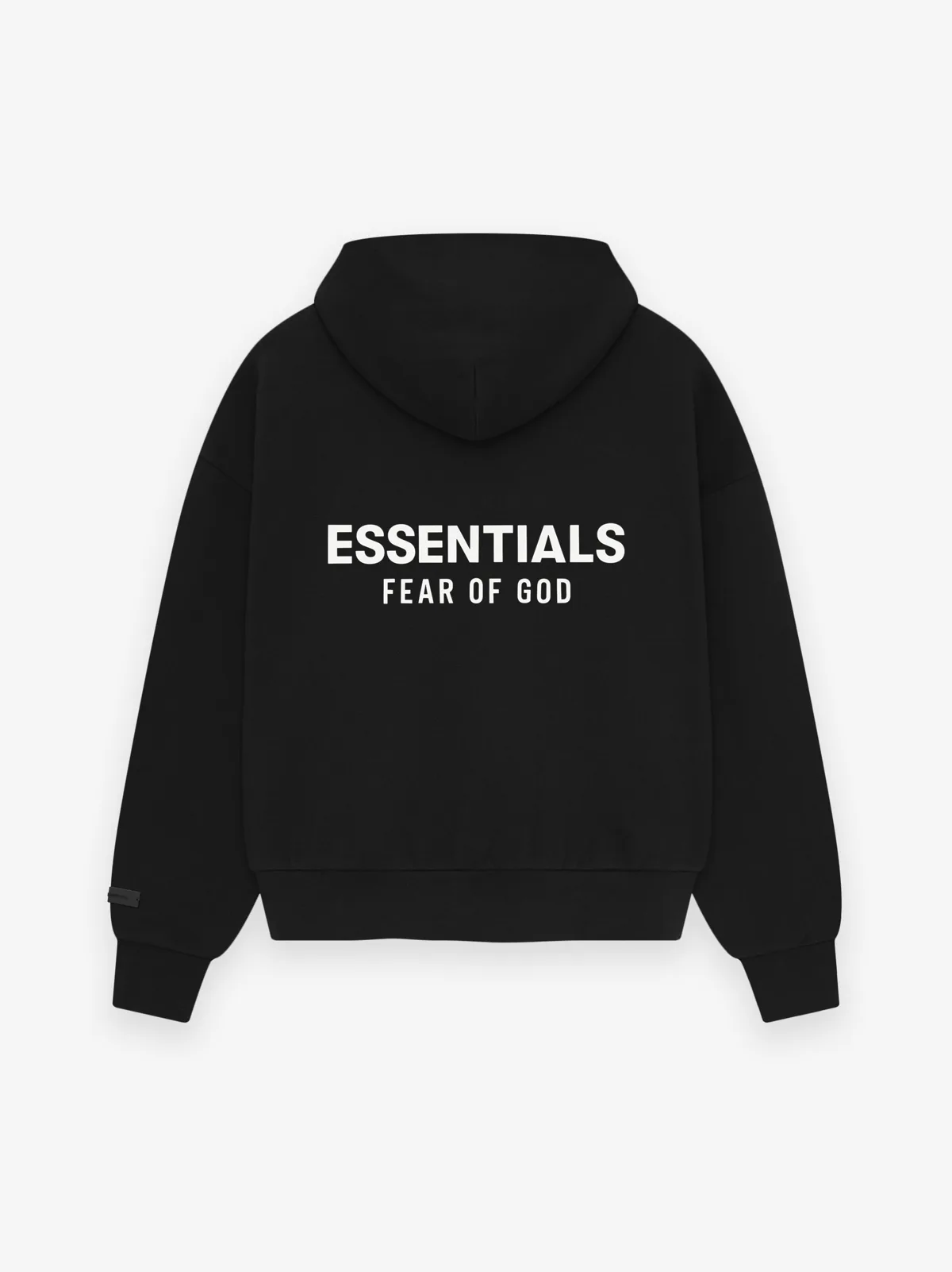 Sudadera Essentials SS26 Classic Vintage Negro Blanco, Essentials Hoodie (vista 5)