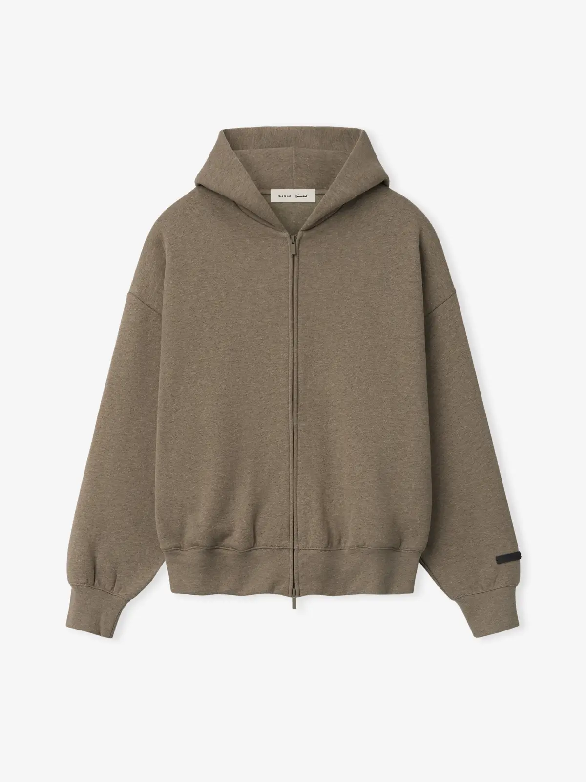 Sudadera Essentials SS26 Classic Zip-Up Jaspe, Essentials Hoodie (vista 1)