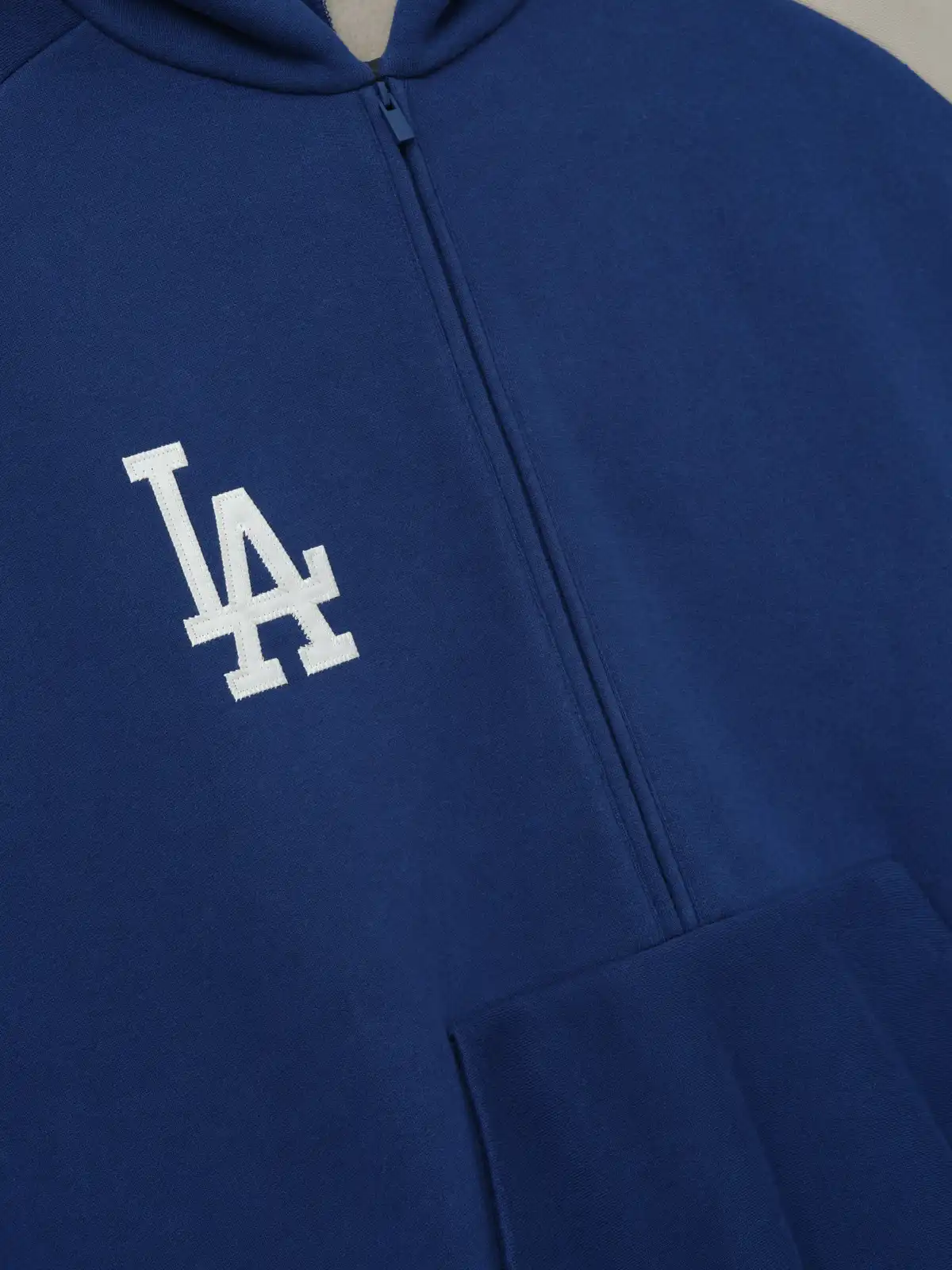 Sudadera Essentials Dodgers Raglan Half Zip Sport Estate Azul Foca, Essentials Hoodie (vista 6)