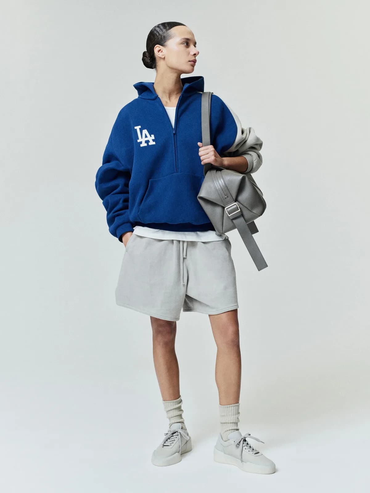 Sudadera Essentials Dodgers Raglan Half Zip Sport Estate Azul Foca, Essentials Hoodie (vista 8)