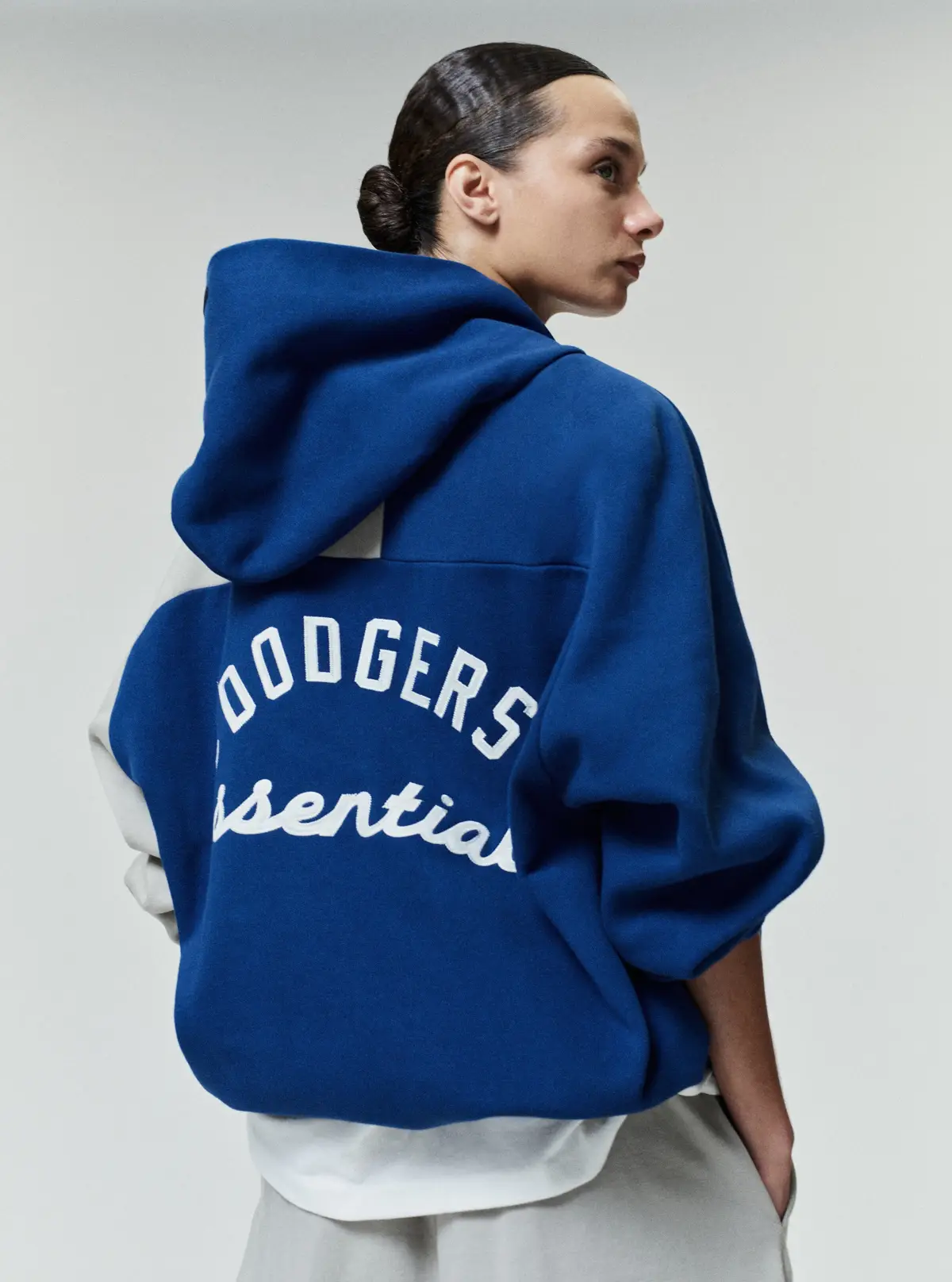 Sudadera Essentials Dodgers Raglan Half Zip Sport Estate Azul Foca, Essentials Hoodie (vista 9)