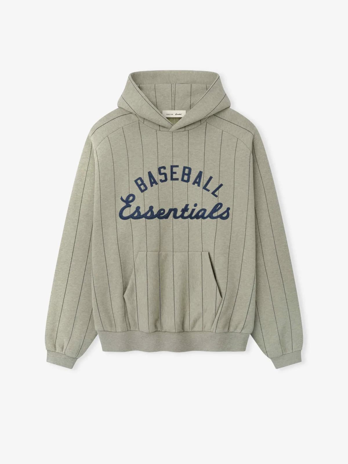 Sudadera Essentials MLB Raglan Sport Foca Jaspe Negro, Essentials Hoodie (vista 1)