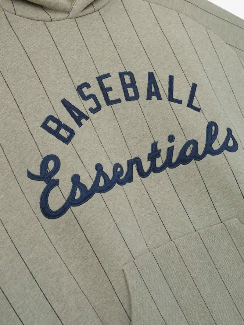 Sudadera Essentials MLB Raglan Sport Foca Jaspe Negro, Essentials Hoodie (vista 3)