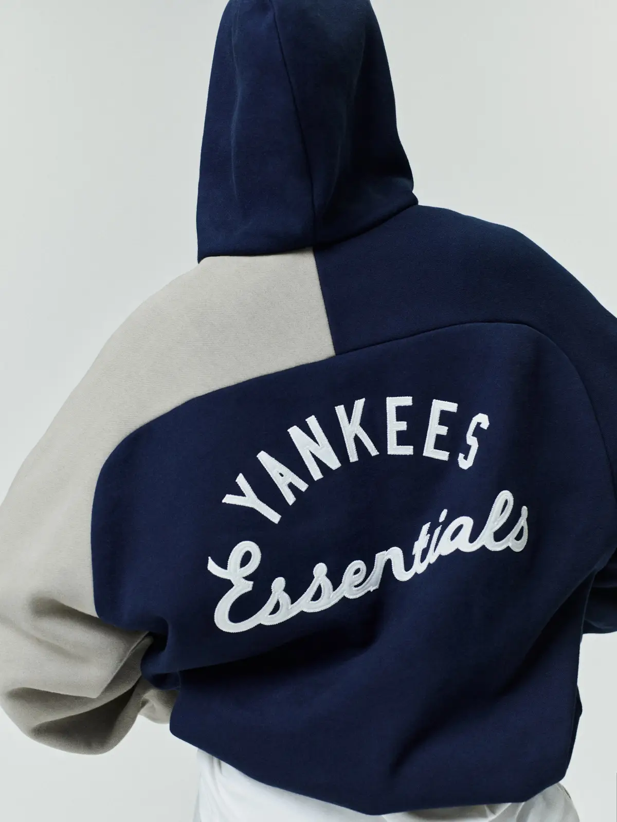 Sudadera Essentials Yankees Raglan Half Zip Sport Oscuro Zafiro, Essentials Hoodie (vista 7)