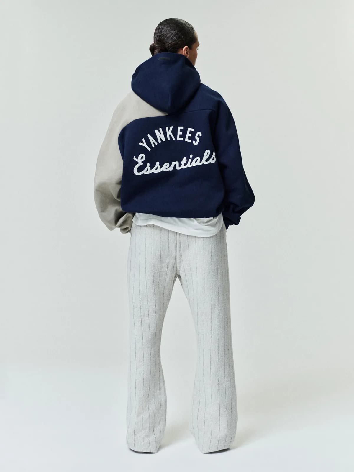 Sudadera Essentials Yankees Raglan Half Zip Sport Oscuro Zafiro, Essentials Hoodie (vista 8)