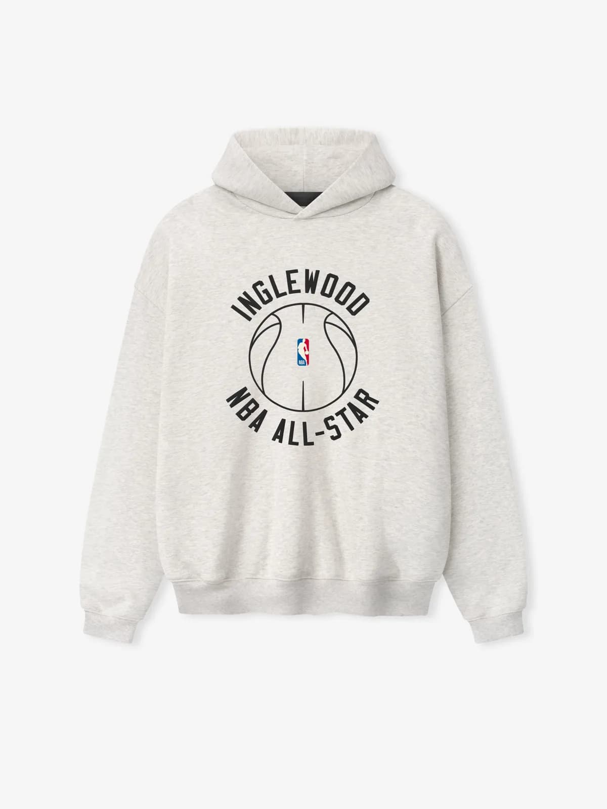 Sudadera Essentials Inglewood X All Star Weekend '26 90s Avena Jaspe Claro, Essentials Hoodie (vista 1)