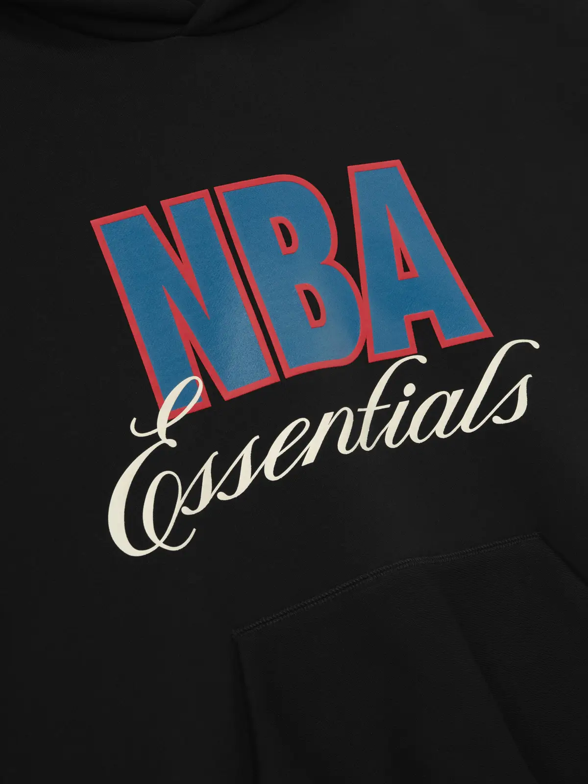 Sudadera Essentials NBA 90s Negro, Essentials Hoodie (vista 3)