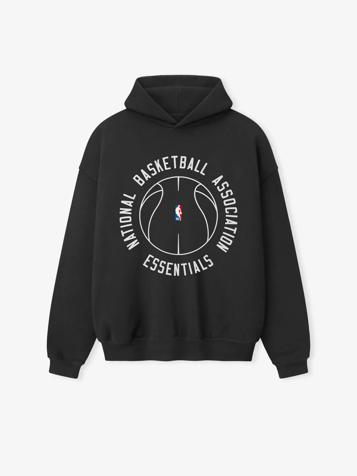 Sudadera Essentials NBA X Barkley Hendricks 90s Desteñido Negro, Essentials Hoodie (vista 3)