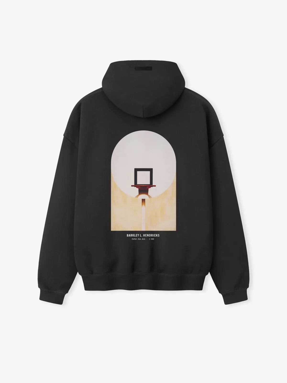 Sudadera Essentials NBA X Barkley Hendricks 90s Desteñido Negro, Essentials Hoodie (vista 4)