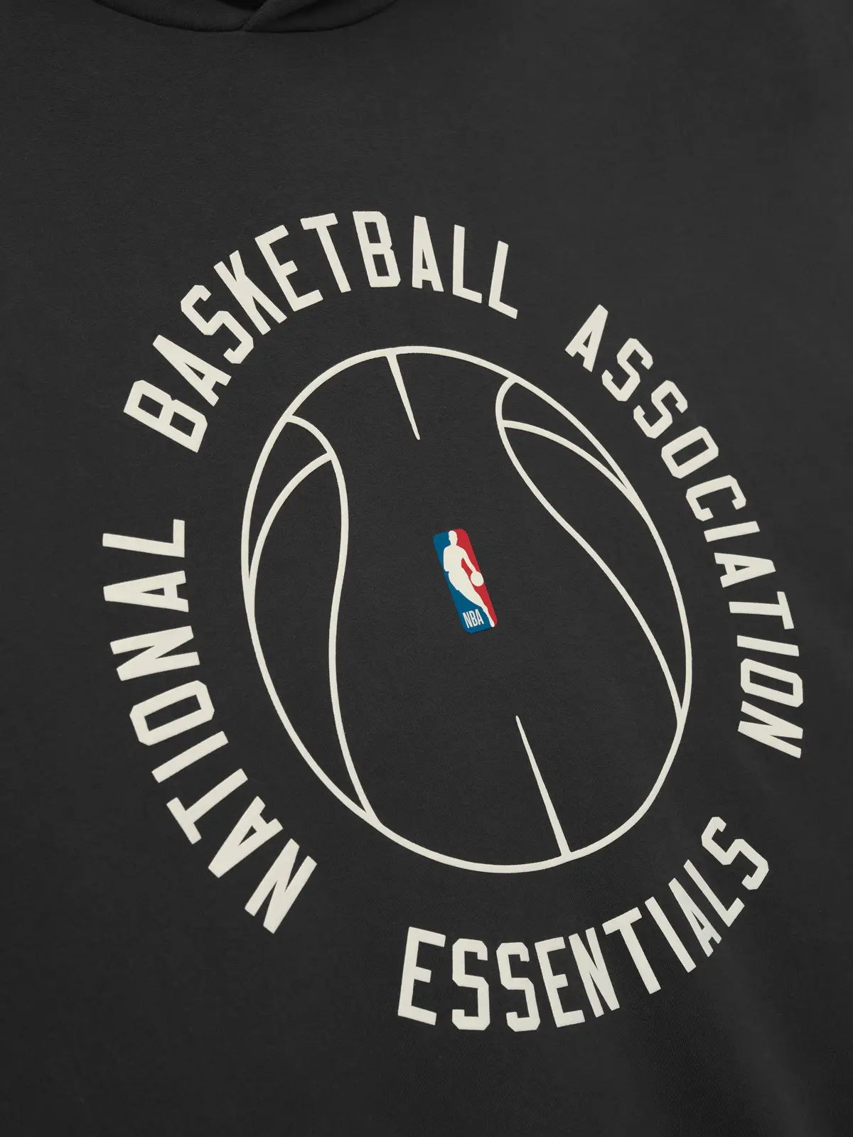 Sudadera Essentials NBA X Barkley Hendricks 90s Desteñido Negro, Essentials Hoodie (vista 5)