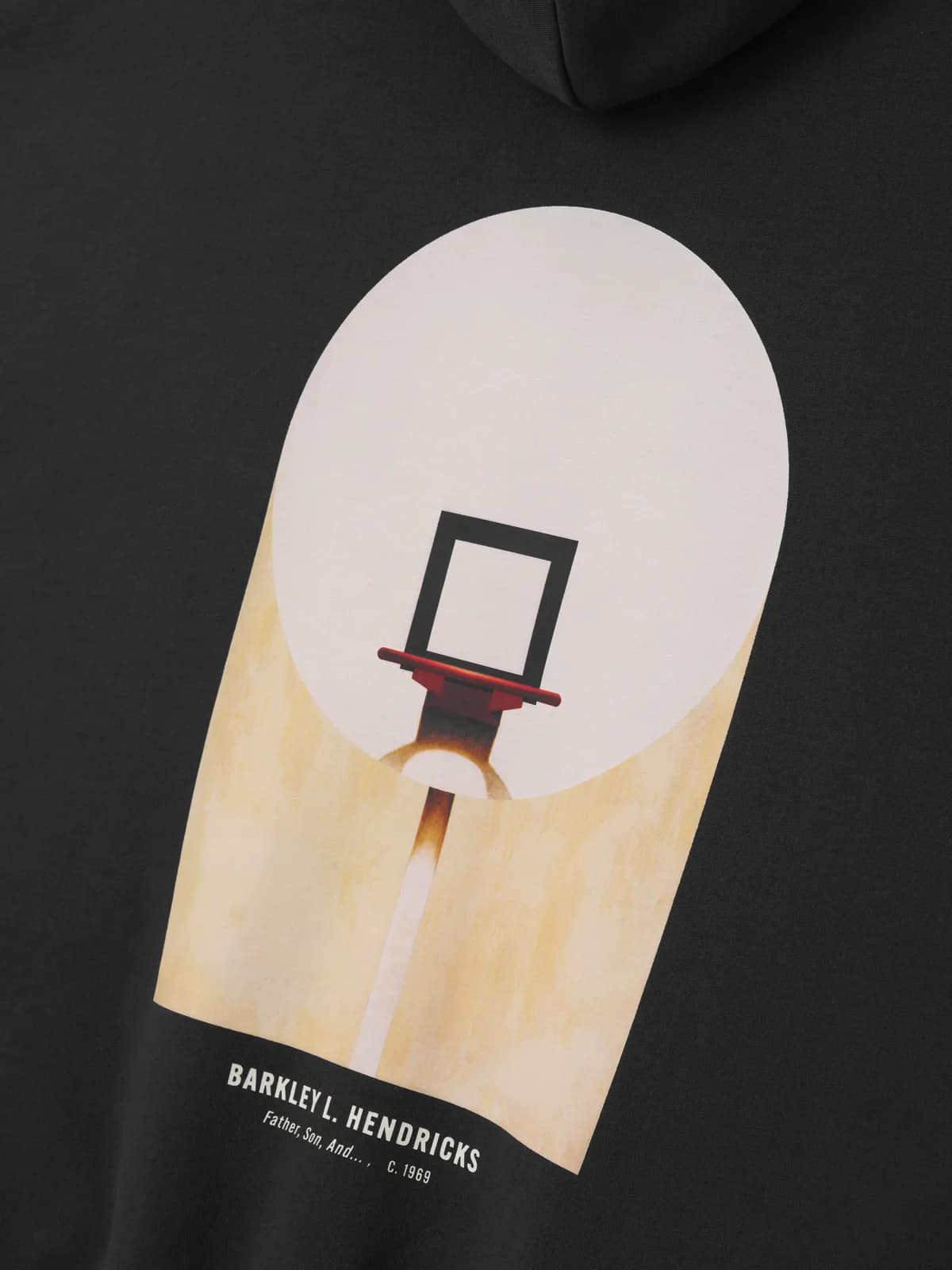 Sudadera Essentials NBA X Barkley Hendricks 90s Desteñido Negro, Essentials Hoodie (vista 6)
