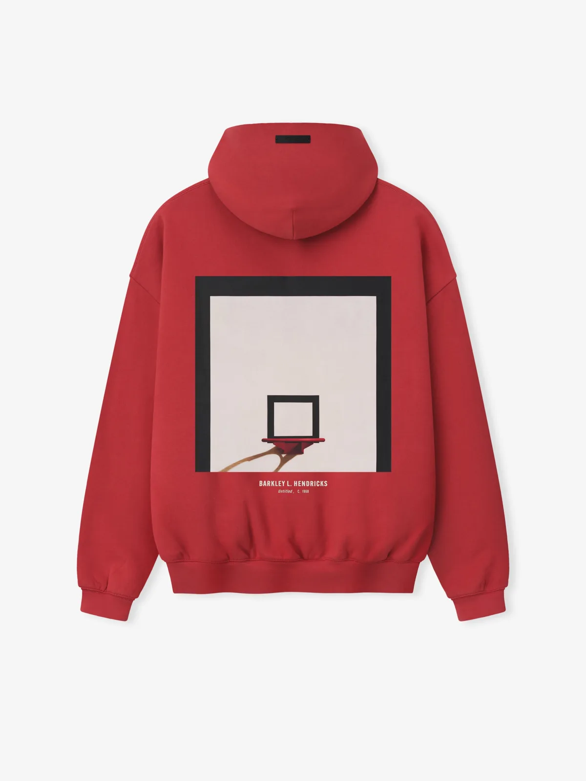 Sudadera Essentials Sixers X Barkley Hendricks 90s Desteñido Garnet, Essentials Hoodie (vista 4)