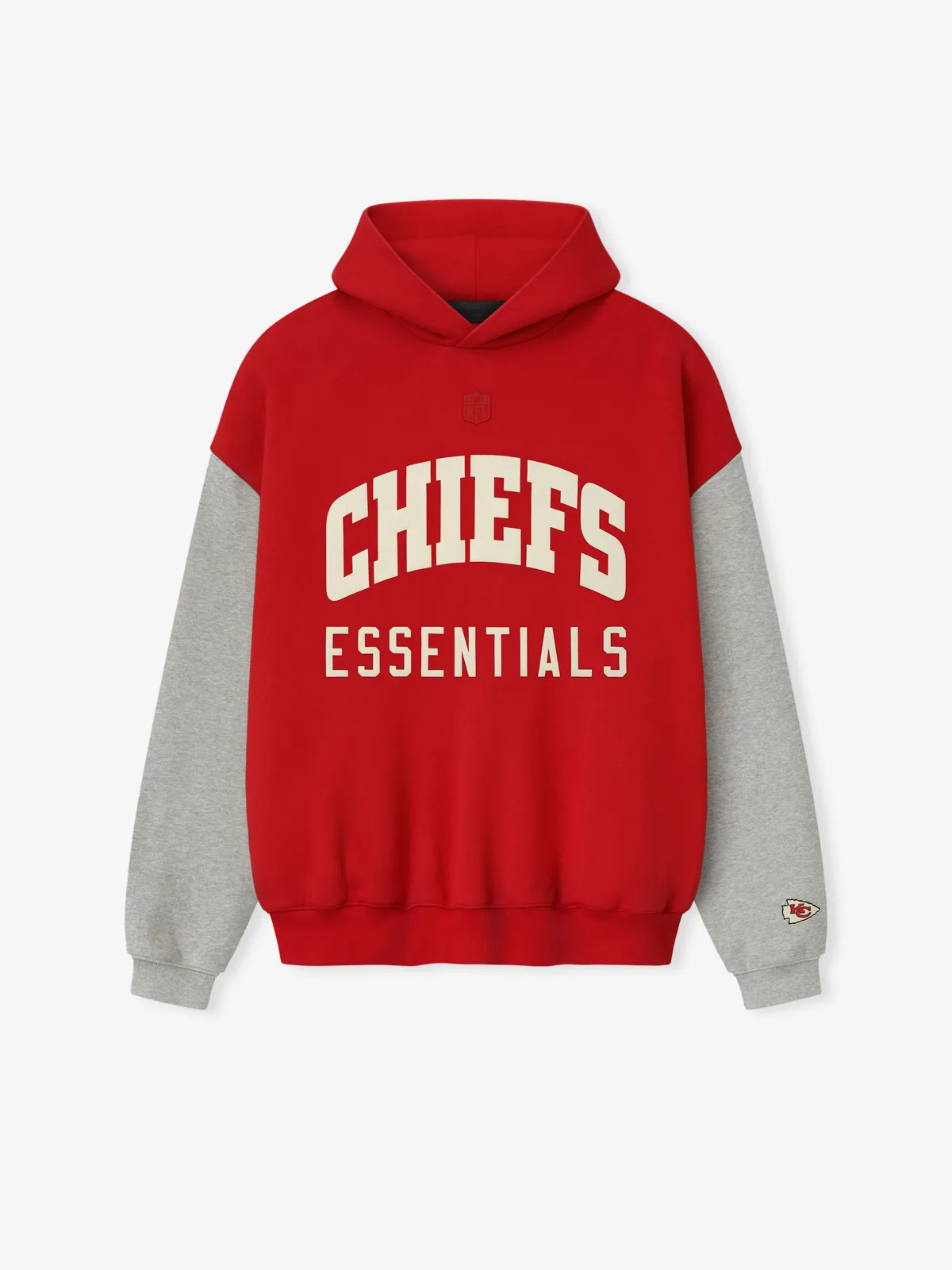 Sudadera Essentials Chiefs Sport Redconcrete Jaspe, Essentials Hoodie (vista 1)