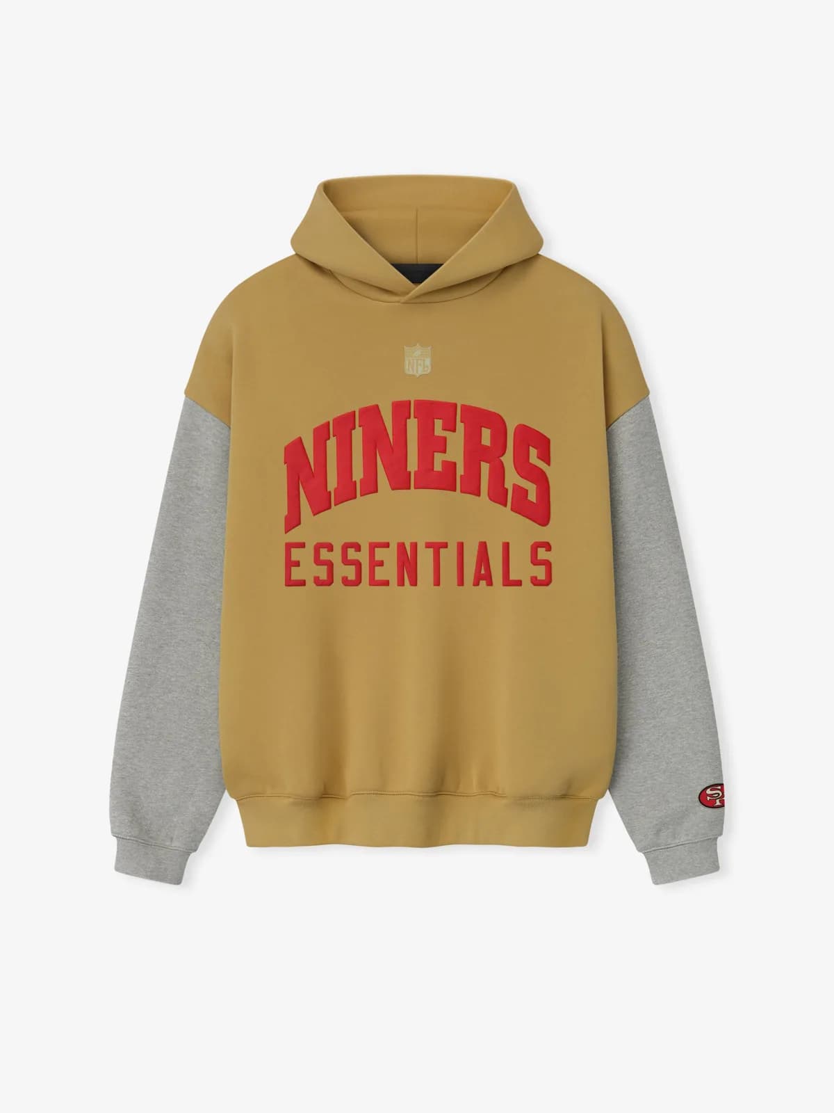 Sudadera Essentials Forty Niners Sport Prairie Arena Cemento Jaspe, Essentials Hoodie (vista 1)