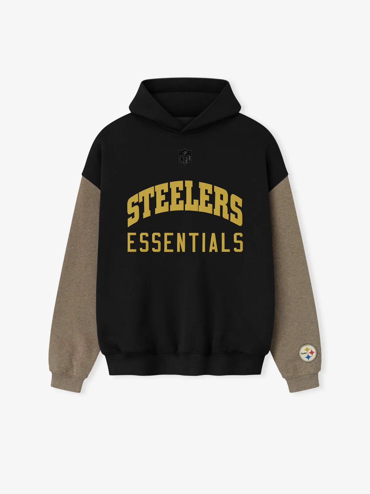Sudadera Essentials Steelers Sport Negro Jaspe, Essentials Hoodie (vista 1)