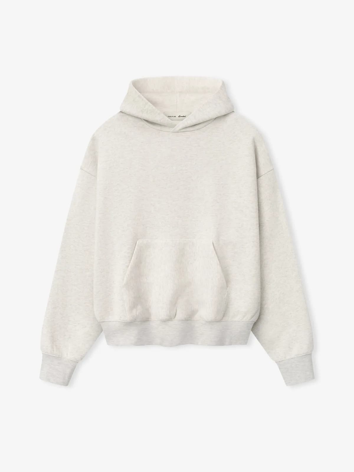 Sudadera Essentials Signature Classic Avena Jaspe Claro, Essentials Hoodie (vista 1)