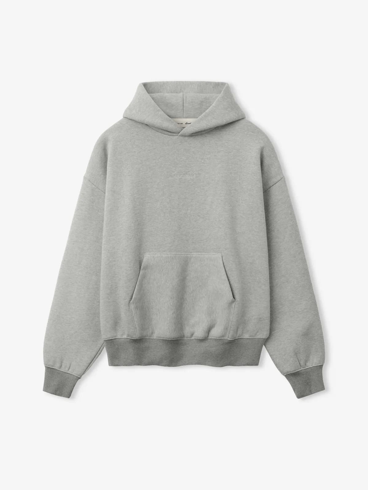 Sudadera Essentials Signature Classic Cemento Jaspe Oscuro, Essentials Hoodie (vista 1)