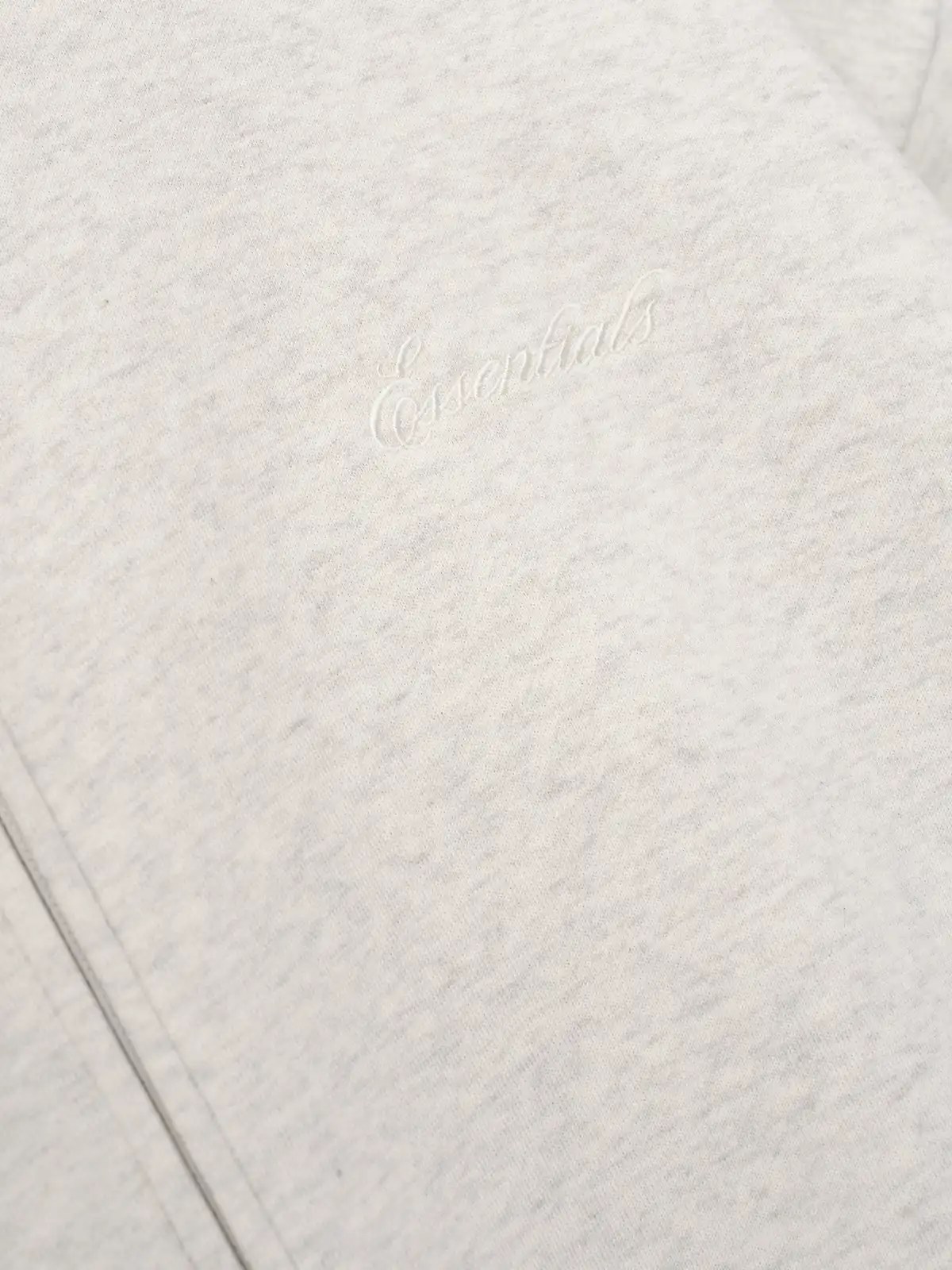Sudadera Essentials Signature Classic Full Zip Avena Jaspe Claro, Essentials Hoodie (vista 3)