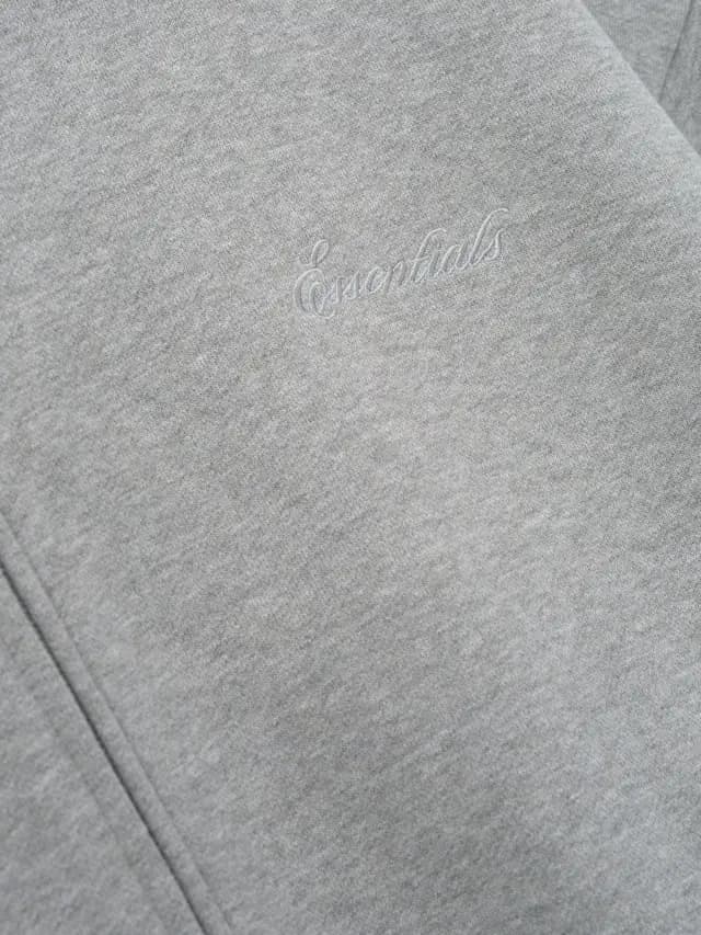 Sudadera Essentials Signature Classic Full Zip Cemento Jaspe Oscuro, Essentials Hoodie (vista 3)