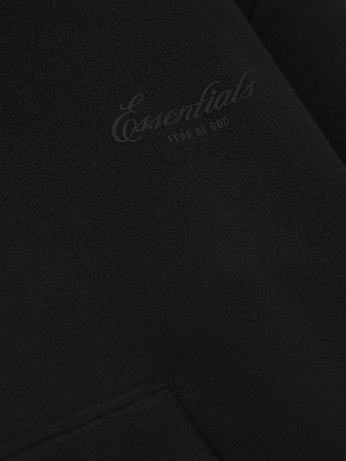 Sudadera Essentials Signature Classic Vintage Negro, Essentials Hoodie (vista 4)