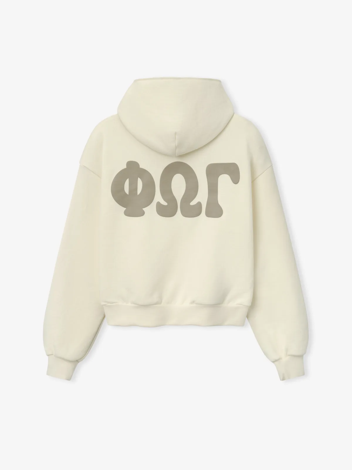 Sudadera Essentials 90s Fleece Classic Fit Lavado Marfil, Essentials Hoodie (vista 1)