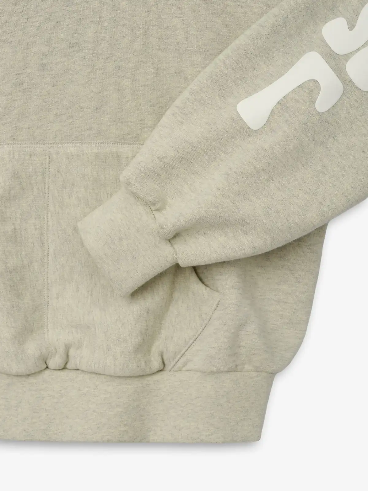 Sudadera Essentials 90s Fleece Classic Fit Lavado Vainilla Jaspe, Essentials Hoodie (vista 3)