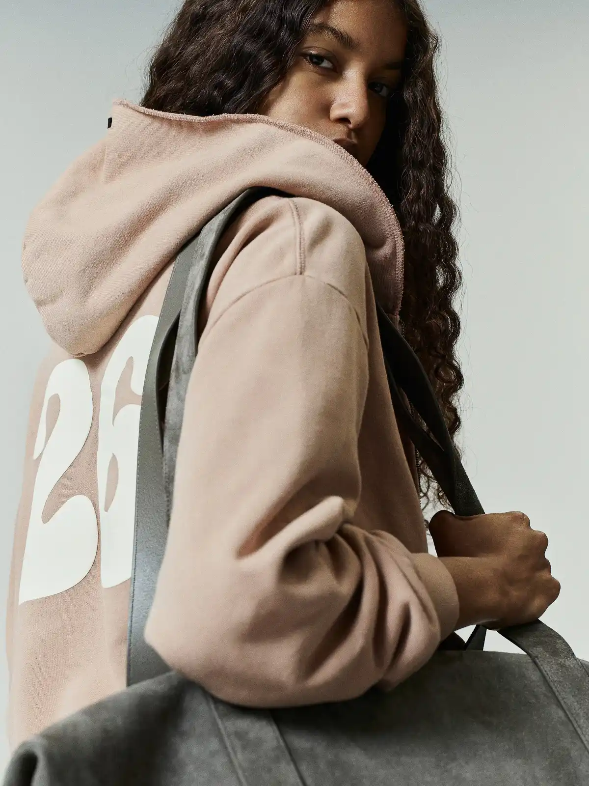 Sudadera Essentials 90s Full Zip Classic Fit Lavado Jengibre, Essentials Hoodie (vista 1)