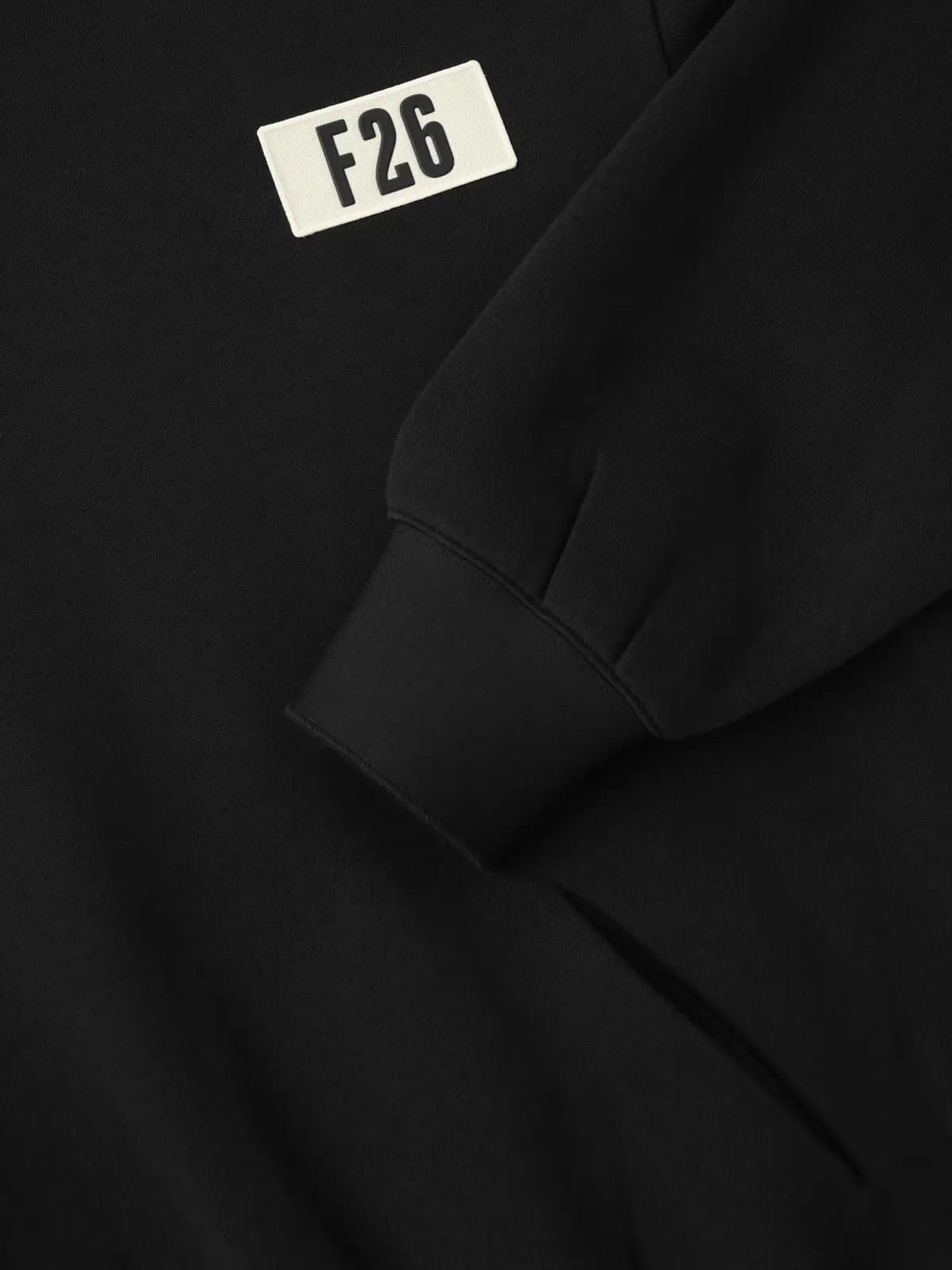 Sudadera Essentials 90s Vintage Negro, Essentials Hoodie (vista 3)