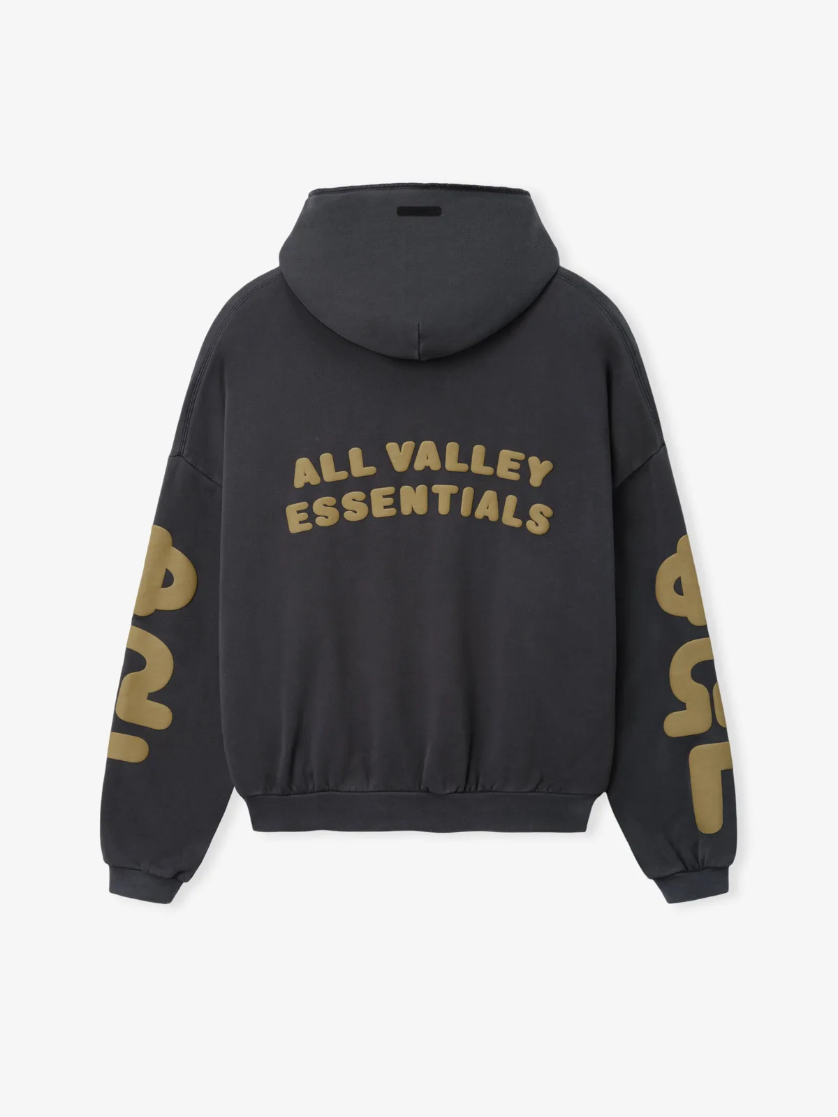 Sudadera Essentials 90s Zip-Up Lavado Acero Gris, Essentials Hoodie (vista 1)